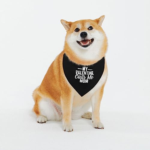 Verstellbare Hundehalstücher mit Aufschrift „My Valentine Calls Me Mommy“, weich, waschbar, dreieckiges Halstuch Verstellbare Hundehalstücher mit Aufschrift „My Valentine Calls Me Mommy“, weich, waschbar, dreieckiges Halstuch von IUBBKI