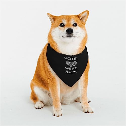 Vote We're Ruthless Hunde-Bandanas, Haustier-Schal, strapazierfähiger Stoff für Katzen von IUBBKI