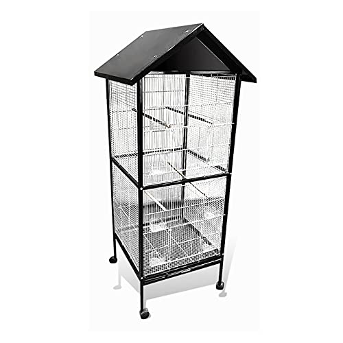 IUBGFTO Massiver Vogelkäfig, großes Dach, Kleiner Vogelkäfig, Taubenkäfig, Papageienkäfig, Vogelkäfig für Turteltauben, Finken, Papageien, Vogelkäfig IUBGFTO Massiver Vogelkäfig, großes Dach, Kleiner Vogelkäfig, Taubenkäfig, Papageienkäfig, Vogelkäfig für Turteltauben, Finken, Papageien, Vogelkäfig von IUBGFTO
