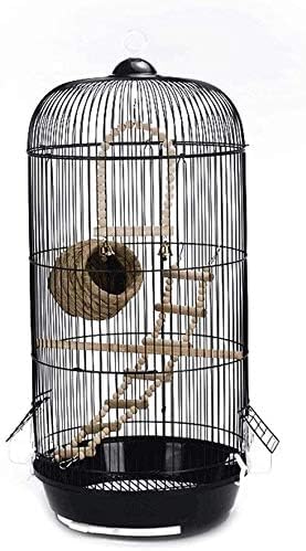 IUBGFTO Professioneller Vogelkäfig für Haustiere, Vogelträger, Gartendekoration, Vogelhäuschen, klassischer Luxus-Vogelkäfig mit runder Kuppel, Sittich, Wildvogel, Spatz, Kanarienvogel, Höhe 74 cm IUBGFTO Professioneller Vogelkäfig für Haustiere, Vogelträger, Gartendekoration, Vogelhäuschen, klassischer Luxus-Vogelkäfig mit runder Kuppel, Sittich, Wildvogel, Spatz, Kanarienvogel, Höhe 74 cm von IUBGFTO
