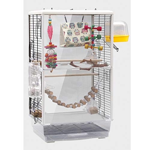 Massiver Vogelkäfig für große Papageien, Nymphensittiche, Sittiche, Kanarienvögel, Wellensittiche, Papageien, Finken, Papageienkäfig, Haustier-Vogelkäfig mit Leiter, Hängespielzeug für Turteltauben, F Massiver Vogelkäfig für große Papageien, Nymphensittiche, Sittiche, Kanarienvögel, Wellensittiche, Papageien, Finken, Papageienkäfig, Haustier-Vogelkäfig mit Leiter, Hängespielzeug für Turteltauben, F von IUBGFTO