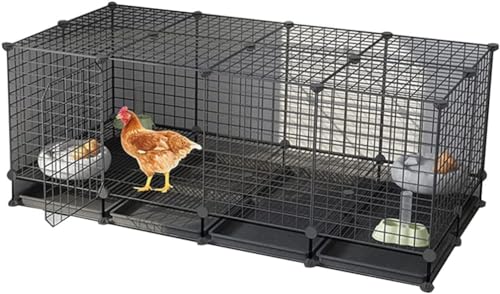 Professioneller Hühner-Entenkäfig, Kaninchenstall, Geflügellebensraum, Hühnerkäfig für den Haushalt, extra großer Zuchtkäfig, Geflügelkäfig mit Stacheldrahtmontage, mit Tablett, Hühnerstall für 6 Hühn Professioneller Hühner-Entenkäfig, Kaninchenstall, Geflügellebensraum, Hühnerkäfig für den Haushalt, extra großer Zuchtkäfig, Geflügelkäfig mit Stacheldrahtmontage, mit Tablett, Hühnerstall für 6 Hühn von IUBGFTO