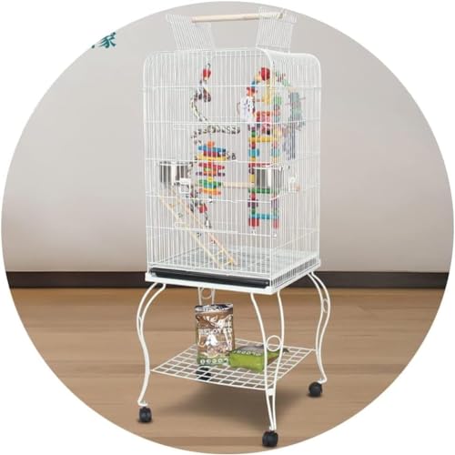 Professioneller Vogelkäfig für Haustiere, Vogelträger, Gartendekoration, Käfige, großer Papageien-Vogelkäfig für Wellensittiche/Unzertrennliche/Sittiche/Nymphensittiche, kleiner Haustierkäfig mit Stän Professioneller Vogelkäfig für Haustiere, Vogelträger, Gartendekoration, Käfige, großer Papageien-Vogelkäfig für Wellensittiche/Unzertrennliche/Sittiche/Nymphensittiche, kleiner Haustierkäfig mit Stän von IUBGFTO