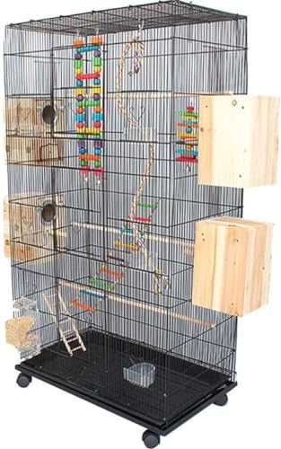 Professioneller Vogelkäfig für Haustiere, Vogelträger, Gartendekoration, Nymphensittichkäfige mit Ständer, Papageienkäfige für große Vögel, auffälliger großer Vogelkäfig, Wellensittichkäfig aus Eisen, von IUBGFTO