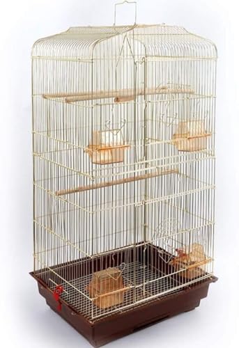 Professioneller Vogelkäfig für Haustiere, Vogelträger, Gartendekoration, Papageienkäfige für große Vögel, großer Luxus-Papageienkäfig, goldener dekorativer Vogelkäfig aus Schmiedeeisen, Sittich-Liebes Professioneller Vogelkäfig für Haustiere, Vogelträger, Gartendekoration, Papageienkäfige für große Vögel, großer Luxus-Papageienkäfig, goldener dekorativer Vogelkäfig aus Schmiedeeisen, Sittich-Liebes von IUBGFTO