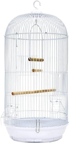 Professioneller Vogelkäfig für Haustiere, Vogelträger, Gartendekoration, Vogelkäfige, runder Vintage-Vogel mit Haken zum Aufhängen, Metallpapagei, luxuriöser Starling-Taubenkäfig, ausziehbares Fahrges Professioneller Vogelkäfig für Haustiere, Vogelträger, Gartendekoration, Vogelkäfige, runder Vintage-Vogel mit Haken zum Aufhängen, Metallpapagei, luxuriöser Starling-Taubenkäfig, ausziehbares Fahrges von IUBGFTO