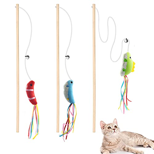 IUHKBH Katzenstäbe, 3 Stück Holz-Katzenspielstäbe mit Katzenminze, interaktives Katzenspielzeug für Katzen und Kätzchen IUHKBH Katzenstäbe, 3 Stück Holz-Katzenspielstäbe mit Katzenminze, interaktives Katzenspielzeug für Katzen und Kätzchen von IUHKBH