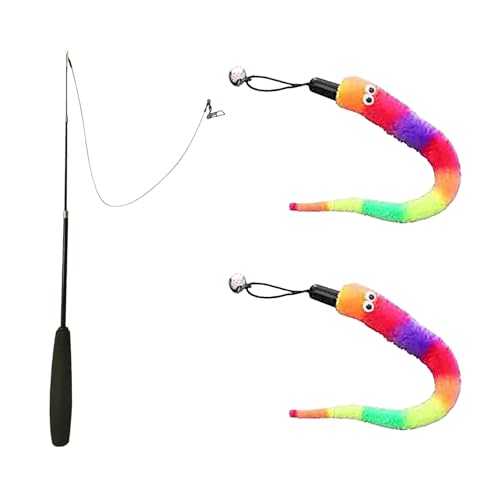 77cm Katzenangel,Katzenspielzeug Angel,Cat Toy,Katzenangel Stabil,Katzen Angel,Federn,Federspielzeug,Interaktives Katze Spielzeug Katzen Spielstab Stab Mit Federn Stab Glocken für KäTzchen Oder Katze 77cm Katzenangel,Katzenspielzeug Angel,Cat Toy,Katzenangel Stabil,Katzen Angel,Federn,Federspielzeug,Interaktives Katze Spielzeug Katzen Spielstab Stab Mit Federn Stab Glocken für KäTzchen Oder Katze von IUHRIE