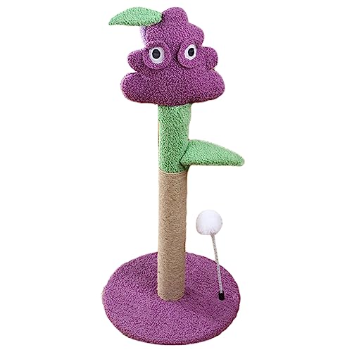 Katzenkletterbaum mit Hängender Kugel, Traubenförmiger Kratzbaum-Kletterturm, Multifunktionaler Kratzbaumturm, Sisal-Kratzbaum für Kätzchen und Katzen Im Innenbereich Katzenkletterbaum mit Hängender Kugel, Traubenförmiger Kratzbaum-Kletterturm, Multifunktionaler Kratzbaumturm, Sisal-Kratzbaum für Kätzchen und Katzen Im Innenbereich von IUIBMI