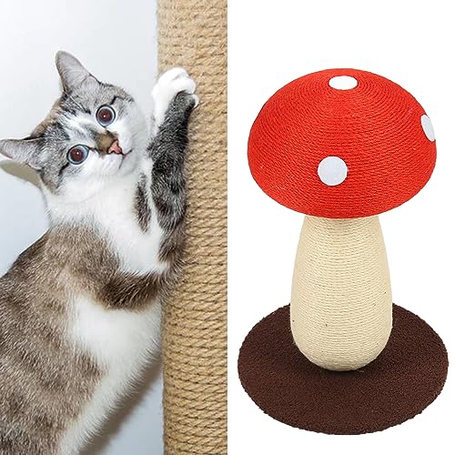 Katzenkratzbaum, Pilzförmiger Krallenkratzbaum, Niedliches Katzen-Sisalbrett, Kratzbrett, Katzenkratzbett für Mittelgroße und Kleine Zimmerkatzen Katzenkratzbaum, Pilzförmiger Krallenkratzbaum, Niedliches Katzen-Sisalbrett, Kratzbrett, Katzenkratzbett für Mittelgroße und Kleine Zimmerkatzen von IUIBMI