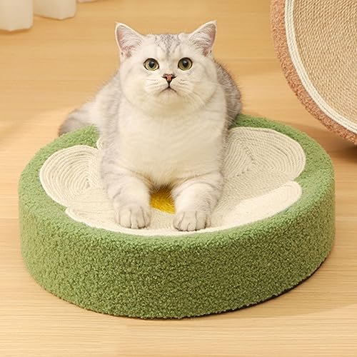 Katzenkratzbett, Blumenform, Katzenkratzbrett, Sisalseil, Kratzfest, Lounge-Couch, Kitty-Katzenkratzpad für Katzen und Kätzchen Im Innenbereich Katzenkratzbett, Blumenform, Katzenkratzbrett, Sisalseil, Kratzfest, Lounge-Couch, Kitty-Katzenkratzpad für Katzen und Kätzchen Im Innenbereich von IUIBMI