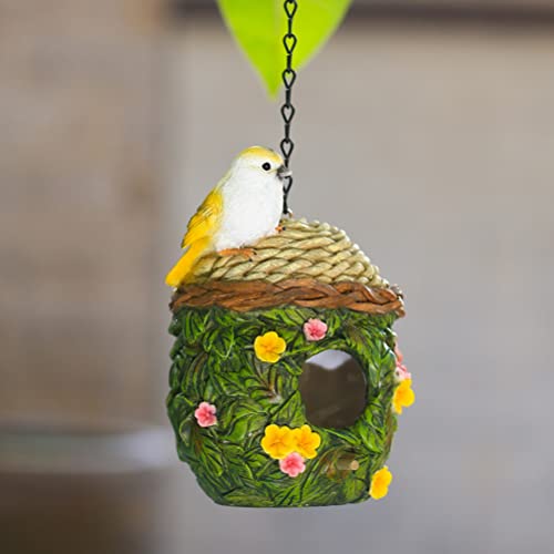 Vogelhaus für Den Außenbereich, Kunstharz-Vogelhäuschen für Den Außenbereich, Hängende Vogelhütte, Vogelhäuschen für Den Innenhof, Hinterhof, Terrasse, Garten, Dekoration, Geschenk für(Hanf) Vogelhaus für Den Außenbereich, Kunstharz-Vogelhäuschen für Den Außenbereich, Hängende Vogelhütte, Vogelhäuschen für Den Innenhof, Hinterhof, Terrasse, Garten, Dekoration, Geschenk für(Hanf) von IUIBMI