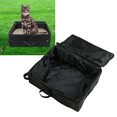 Zusammenklappbare Katzentoilette, Tragbare, Kratzfeste Katzentoilette mit Deckel, Auslaufsichere Reisestreu-Sammlung für Reisen, Hotelaufenthalte und Roadtrips Zusammenklappbare Katzentoilette, Tragbare, Kratzfeste Katzentoilette mit Deckel, Auslaufsichere Reisestreu-Sammlung für Reisen, Hotelaufenthalte und Roadtrips von IUIBMI