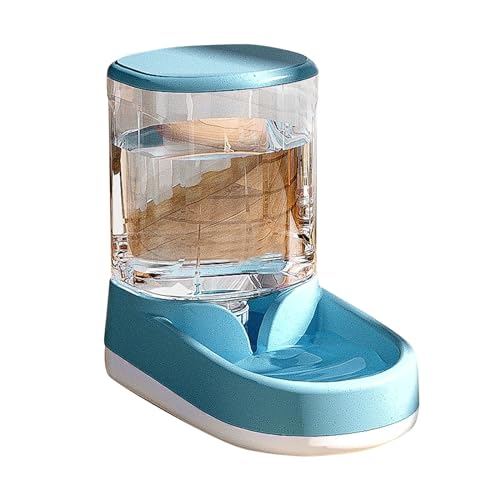 Vollautomatischer Wasserspender für Haustiere mit Eckwasserspender und großem Fassungsvermögen, geeignet für kleine und mittelgroße Katzen und Hunde Katzen Trinkbrunnen (Sky Blue, 28X27X17cm) von IUNSER