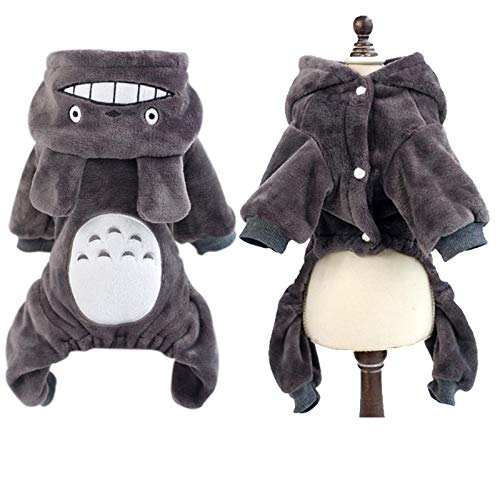 Haustier Hund Totoro Kostüm Gemütliches Outfit Onesie Welpe Flanell Kleidung Vier Beine Pyjama Mit Kapuze Verdicken Fleece Overall Haustier Hund Totoro Kostüm Gemütliches Outfit Onesie Welpe Flanell Kleidung Vier Beine Pyjama Mit Kapuze Verdicken Fleece Overall von IUOU