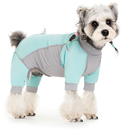 IUOUTG Cool Mesh Dog Shirt, Weiche Atmungsaktive Puppy Onesie Pjs, Leichter Chirurgischer Wiederherstellungsanzug Für Hunde, Schnell Trockene Haustierbekleidung Mit Kühlem Gefühl von IUOUTG