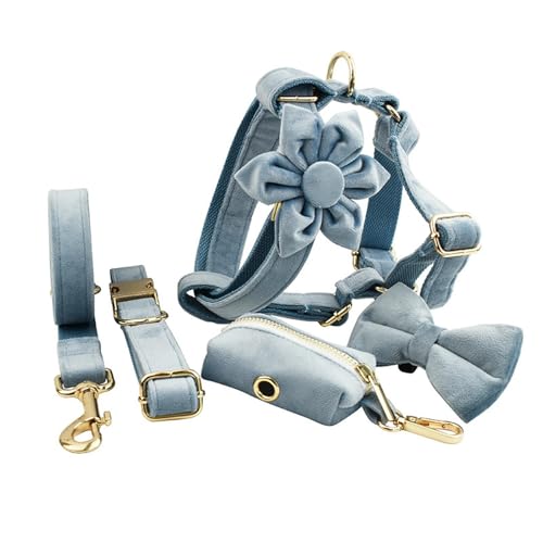 IUOUTG Einzigartige Hundehalsbänder Geschirr Leinen Set Haustier Halsband Metallschnalle Verstellbar Mit Bogen Und Blume Für Mittleren Großen Hund IUOUTG Einzigartige Hundehalsbänder Geschirr Leinen Set Haustier Halsband Metallschnalle Verstellbar Mit Bogen Und Blume Für Mittleren Großen Hund von IUOUTG