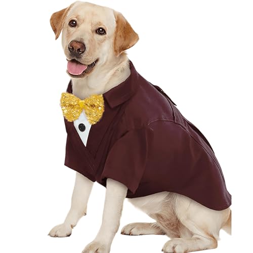 IUOUTG Elegante Extra Große Hund Smoking Anzug Und Bandana Set, Hund Hochzeit Party Outfit Anzüge Mit Krawatte, Formelle Welpen Bräutigam Anzug Kostüm Für Geburtstag IUOUTG Elegante Extra Große Hund Smoking Anzug Und Bandana Set, Hund Hochzeit Party Outfit Anzüge Mit Krawatte, Formelle Welpen Bräutigam Anzug Kostüm Für Geburtstag von IUOUTG