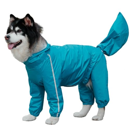 IUOUTG Extra Große Hund Regenmantel Mit Kapuze, wasserdichte 4-Beine Hund Regenanzug Leichte Reflektierende Haustier Regenjacke Für Outdoor Haustier Regengeräte IUOUTG Extra Große Hund Regenmantel Mit Kapuze, wasserdichte 4-Beine Hund Regenanzug Leichte Reflektierende Haustier Regenjacke Für Outdoor Haustier Regengeräte von IUOUTG