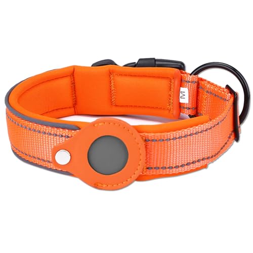 IUOUTG Flugetikett Hundehalsbänder Für Kleine Hunde Reflektierende Airtag Haustier Katze Positionierung Halsband Mit von IUOUTG