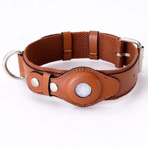 IUOUTG Flugetikett Hundehalsband Weiches Leder Haustier Halsband Mit Metallschnalle Bieten Schutz Für Kleine Mittlere Und Große Hunde von IUOUTG