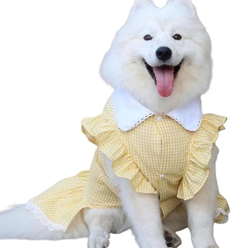 IUOUTG Große Große Hunde Kleider Mädchen, Plaid Atmungsaktive Haustier Prinzessin Tutu Kleid, Designer Geburtstagsrock Für Extra Hunde Sommer Gehen im Freien IUOUTG Große Große Hunde Kleider Mädchen, Plaid Atmungsaktive Haustier Prinzessin Tutu Kleid, Designer Geburtstagsrock Für Extra Hunde Sommer Gehen im Freien von IUOUTG