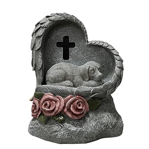 IUOUTG Haustier Memorial Stein Katze HundGrabmarkierungen Wasserdicht Garten Monument Outdoor Dekoration Verlust von Haustier Sympathie Souvenir von IUOUTG