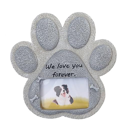 IUOUTG Haustier Gedenksteine, Kreative Hund Katze Garten Stein Grabmarkierung, Mit Fotohalter Grau Garten Harz Handwerk Innen Oder Im Freien IUOUTG Haustier Gedenksteine, Kreative Hund Katze Garten Stein Grabmarkierung, Mit Fotohalter Grau Garten Harz Handwerk Innen Oder Im Freien von IUOUTG