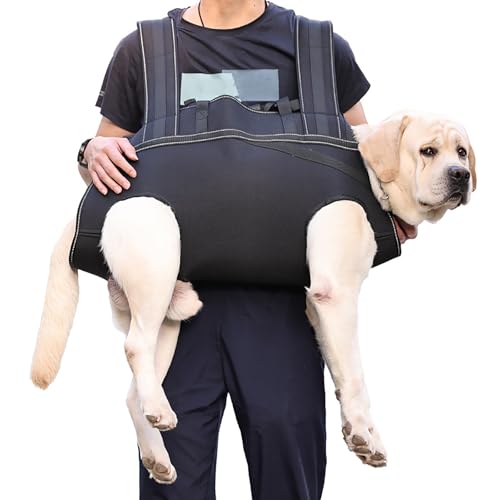IUOUTG Hebegeschirr für Hunde, extra groß, kompletter Hundeträger, Notfallrucksack mit Griff und reflektierenden Streifen, Stützgeschirr für Haustiere für Hunde IUOUTG Hebegeschirr für Hunde, extra groß, kompletter Hundeträger, Notfallrucksack mit Griff und reflektierenden Streifen, Stützgeschirr für Haustiere für Hunde von IUOUTG