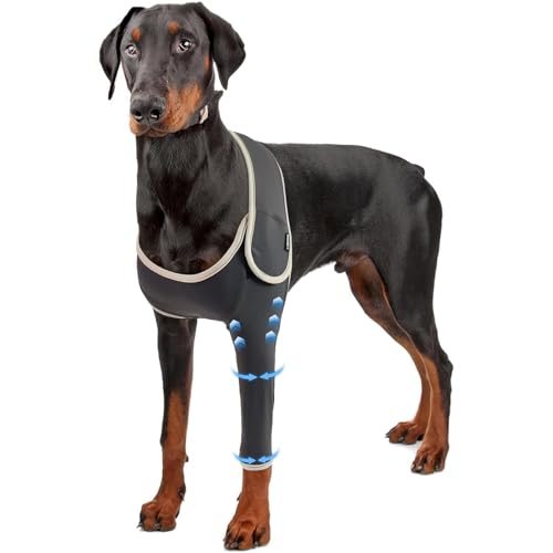 IUOUTG Hund Erholung Bein Ärmel, Atmungsaktive Erholung Abdeckung Für Hunde, Haustiere Ärmel Anti Lecken Wunden & Ellenbogen Schutz, Um Infektion Zu Verhindern von IUOUTG