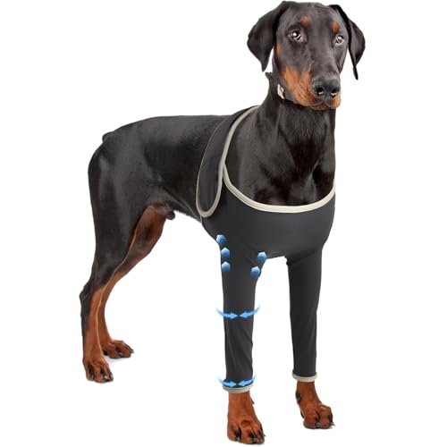 IUOUTG Hund Erholung Bein Ärmel, Atmungsaktive Erholung Abdeckung Für Hunde, Haustiere Ärmel Anti Lecken Wunden & Ellenbogen Schutz, Um Infektion Zu Verhindern von IUOUTG