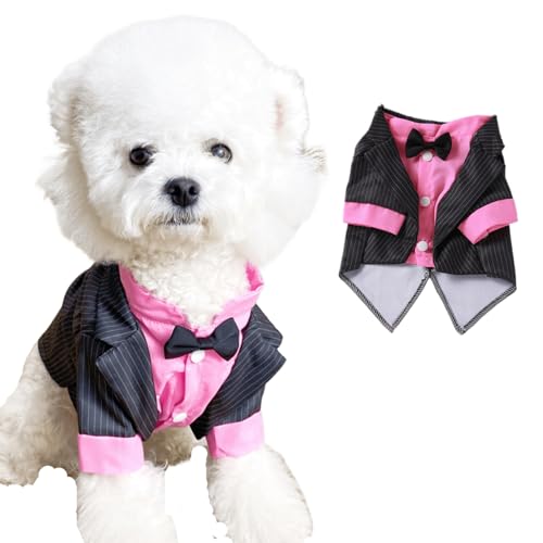 IUOUTG Hund Hochzeitsanzug Mit Krawatte, Puppy Smoking Kostüm, Stilvolle Haustier Formale Tragen Kleidung Fancy Geburtstagskläder Für Kleine Hunde Katzen IUOUTG Hund Hochzeitsanzug Mit Krawatte, Puppy Smoking Kostüm, Stilvolle Haustier Formale Tragen Kleidung Fancy Geburtstagskläder Für Kleine Hunde Katzen von IUOUTG