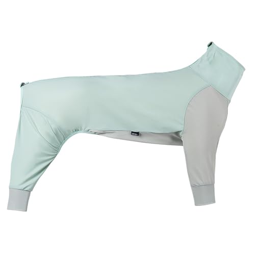 IUOUTG Hund Kühlung Onesie Pyjamas Für Chirurgie Erholung, Leichtes Haustier Sonnenschutz Shirt, Atmungsaktive Vier Beine Outdoor Kleidung Für Große Hunde von IUOUTG