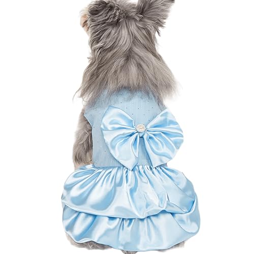 IUOUTG Hund Prinzessin Kleider Für Kleine Hunde Mädchen, Luxus Welpen Tutu Rock Outfit, Niedliche Katze Kleidung Mit Satin Bogen Für Ferienparty Hochzeit IUOUTG Hund Prinzessin Kleider Für Kleine Hunde Mädchen, Luxus Welpen Tutu Rock Outfit, Niedliche Katze Kleidung Mit Satin Bogen Für Ferienparty Hochzeit von IUOUTG