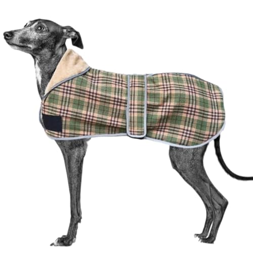IUOUTG Hund Winter Vierbeinen Mantel Für Italienischen Greyhound, Reflektierende Warme Fleece Hundejacke, Weiche Verstellbare Outdoor-Haustierbekleidung Für Große Hunde von IUOUTG