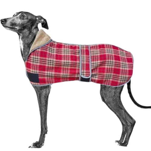 IUOUTG Hund Winter Vierbeinen Mantel Für Italienischen Greyhound, Reflektierende Warme Fleece Hundejacke, Weiche Verstellbare Outdoor-Haustierbekleidung Für Große Hunde von IUOUTG