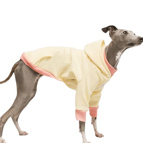 IUOUTG Italienische Greyhound Hoodie Onesies, Weiche Warme Hund Sweatshirt Für Große Hunde, Whippets Winter Haustier Hooded Pullover Atmungsaktives Haustier Outfit Für Mittlere Hunde von IUOUTG