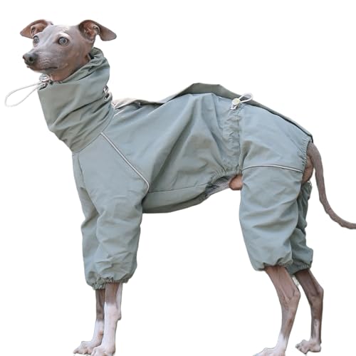 IUOUTG Italienische Greyhound wasserdichte Jacke, Winddichte Hundemantel Jumpsuit Mit Reißverschluss Leichte Vierbeinige Whippet Sweatshirt Kleidung Für Hunde IUOUTG Italienische Greyhound wasserdichte Jacke, Winddichte Hundemantel Jumpsuit Mit Reißverschluss Leichte Vierbeinige Whippet Sweatshirt Kleidung Für Hunde von IUOUTG