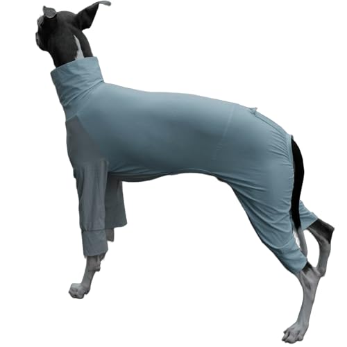 IUOUTG Italienischer Greyhound Full Cover Kleidung, Hund Sommer Kühlung Vierbeiniges T-Shirt, Schnelltrocknen Licht Atmungsaktiver Mantel Für Hunde Im Freien von IUOUTG