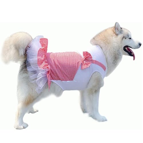IUOUTG Kariert Hund Kleid Für Große Hunde Mädchen, Haustier Tutu Tüll Kleider Mit Krawatte, Sommer Welpe Prinzessin Rock Baumwolle Kostüm Für Hochzeit Geburtstag IUOUTG Kariert Hund Kleid Für Große Hunde Mädchen, Haustier Tutu Tüll Kleider Mit Krawatte, Sommer Welpe Prinzessin Rock Baumwolle Kostüm Für Hochzeit Geburtstag von IUOUTG