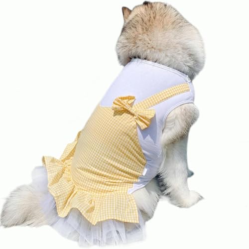 IUOUTG Kariert Hund Kleid Für Große Hunde Mädchen, Haustier Tutu Tüll Kleider Mit Krawatte, Sommer Welpe Prinzessin Rock Baumwolle Kostüm Für Hochzeit Geburtstag IUOUTG Kariert Hund Kleid Für Große Hunde Mädchen, Haustier Tutu Tüll Kleider Mit Krawatte, Sommer Welpe Prinzessin Rock Baumwolle Kostüm Für Hochzeit Geburtstag von IUOUTG