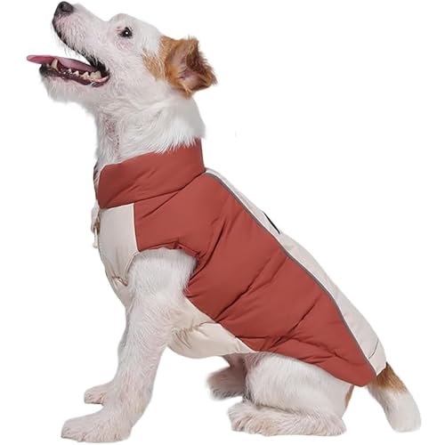 IUOUTG Kleiner Hund Wintermantel, Winddichte Warme Hunde Jacke Mit Leine Loch & Reißverschluss Reflektierende Verdickte Welpen Mantel Für Kaltes Wetter IUOUTG Kleiner Hund Wintermantel, Winddichte Warme Hunde Jacke Mit Leine Loch & Reißverschluss Reflektierende Verdickte Welpen Mantel Für Kaltes Wetter von IUOUTG
