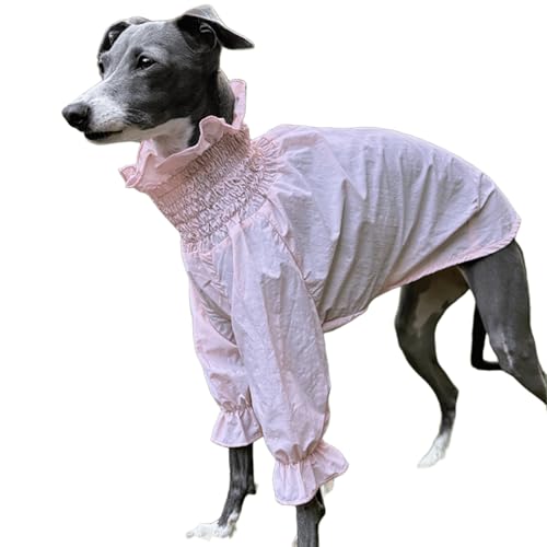 IUOUTG Leichte Hund Kühlung Shirts, Sonnenschutz Italienischer Greyhound Spitze Trim Mantel, Whippet Kleidung Für Den Sommer Outdoor Tragen von IUOUTG