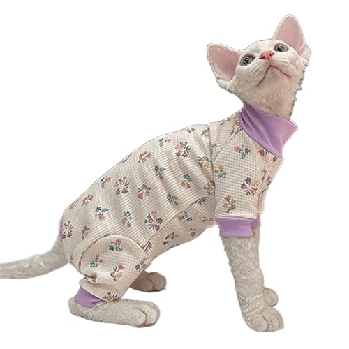IUOUTG Mädchen Katze Kleidung Für Katzen, Weiche Und Elastische Sphynx Shirt, Leichte Weiche Kätzchen Pyjamas Haustier Kleidung Für Katzen Und Welpen IUOUTG Mädchen Katze Kleidung Für Katzen, Weiche Und Elastische Sphynx Shirt, Leichte Weiche Kätzchen Pyjamas Haustier Kleidung Für Katzen Und Welpen von IUOUTG