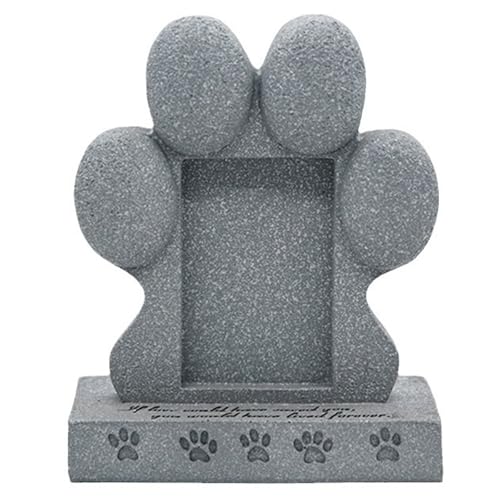 IUOUTG Personalisierte Haustier Hund Denkmal Fotorahmen Kreative Harz ähnlich Denkmal Garten Stein Souvenir Für Verlust des Hundes von IUOUTG