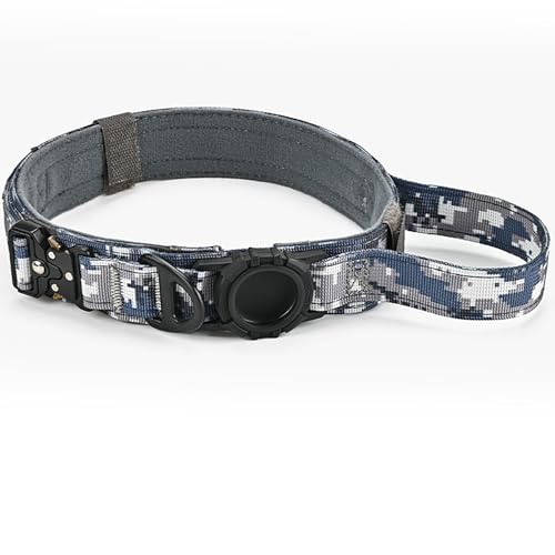 IUOUTG Premium Hundehalsband Mit Flugetikett Halter, Nylon Haustier Halsband Einstellbar Mit Einfach Zu Steuerndem Griff von IUOUTG