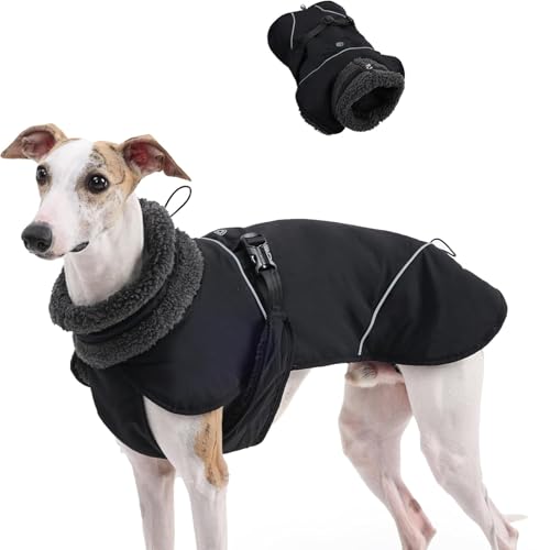 IUOUTG Reflektierender Warmer Hundemantel Für Große Hunde, Schildkröte Hals Winter Haustier Jacke Mit Fleece Futter, Haustier Snowsuit Weste Für Greyhound Whippet Kleidung IUOUTG Reflektierender Warmer Hundemantel Für Große Hunde, Schildkröte Hals Winter Haustier Jacke Mit Fleece Futter, Haustier Snowsuit Weste Für Greyhound Whippet Kleidung von IUOUTG