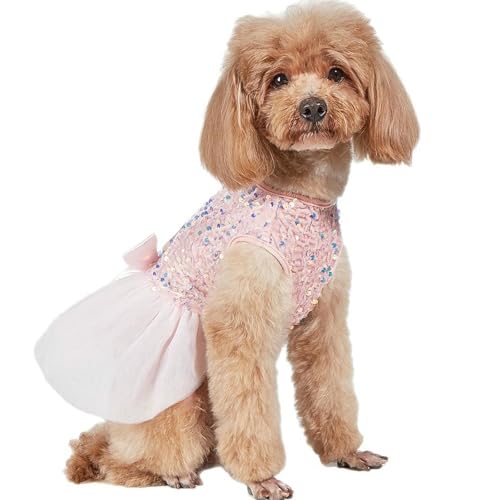IUOUTG Rosa Funkelnde Pailletten Tutu Kleid Für Kleine Hunde, Tull Puppy Prinzessin Party Kleid, Sommer Haustier Kostüm Für Hochzeiten Geburtstag Urlaub IUOUTG Rosa Funkelnde Pailletten Tutu Kleid Für Kleine Hunde, Tull Puppy Prinzessin Party Kleid, Sommer Haustier Kostüm Für Hochzeiten Geburtstag Urlaub von IUOUTG