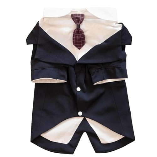 IUOUTG Smoking Shirt Für Große Hunde, Elegante Hund Hochzeitsparty Outfit Anzüge Mit Krawatte, Formelle Welpen Anzug Kostüm Für Geburtstagsfeste von IUOUTG