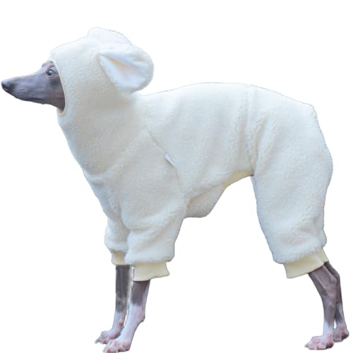 IUOUTG Soft Dog Fleece Overall Pyjamas Für Italienischen Windhund, Winter Vierbeiniger Hundehuodie-Pullover, Haustier Warmer Outdoor-Mantel Für Whippet-Kleidung IUOUTG Soft Dog Fleece Overall Pyjamas Für Italienischen Windhund, Winter Vierbeiniger Hundehuodie-Pullover, Haustier Warmer Outdoor-Mantel Für Whippet-Kleidung von IUOUTG